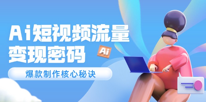 Ai短视频流量密码，爆款制作核心秘诀，120万案例深度解析